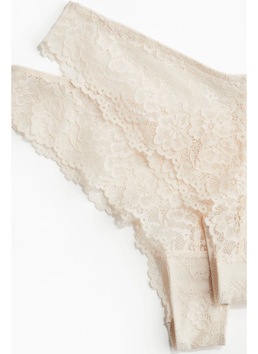 اتش اند ام 2-Pack Lace Brazilian Briefs