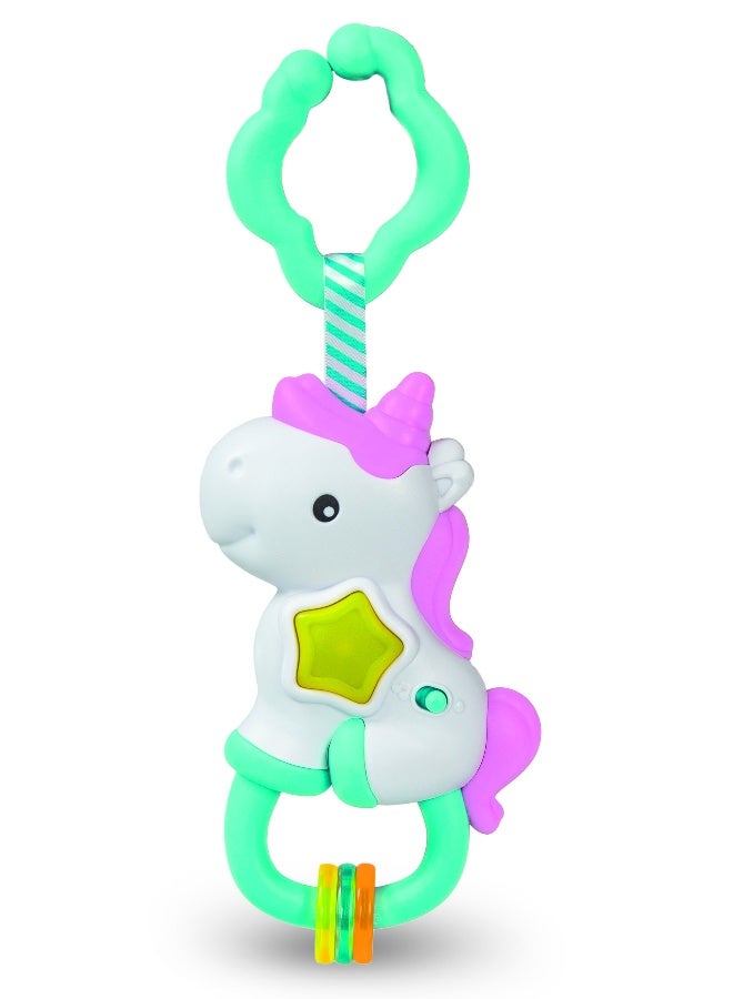 كلمينتوني لعبة وحيد القرن مع موسيقى واضاءة - Image 1