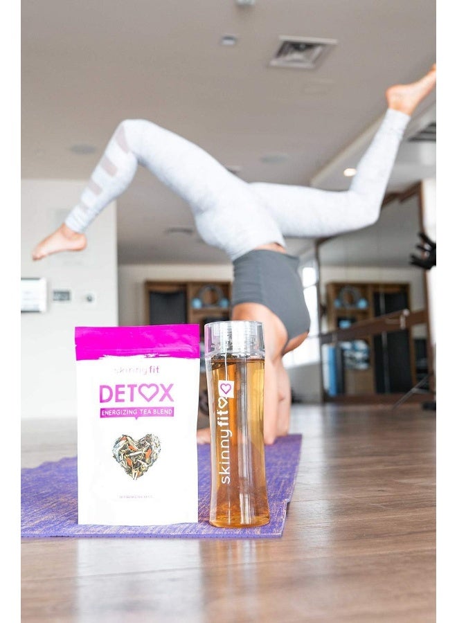 SkinnyFit شاي سكني فيت ديتوكس مع مجموعة زجاجة ديتوكس - Image 4