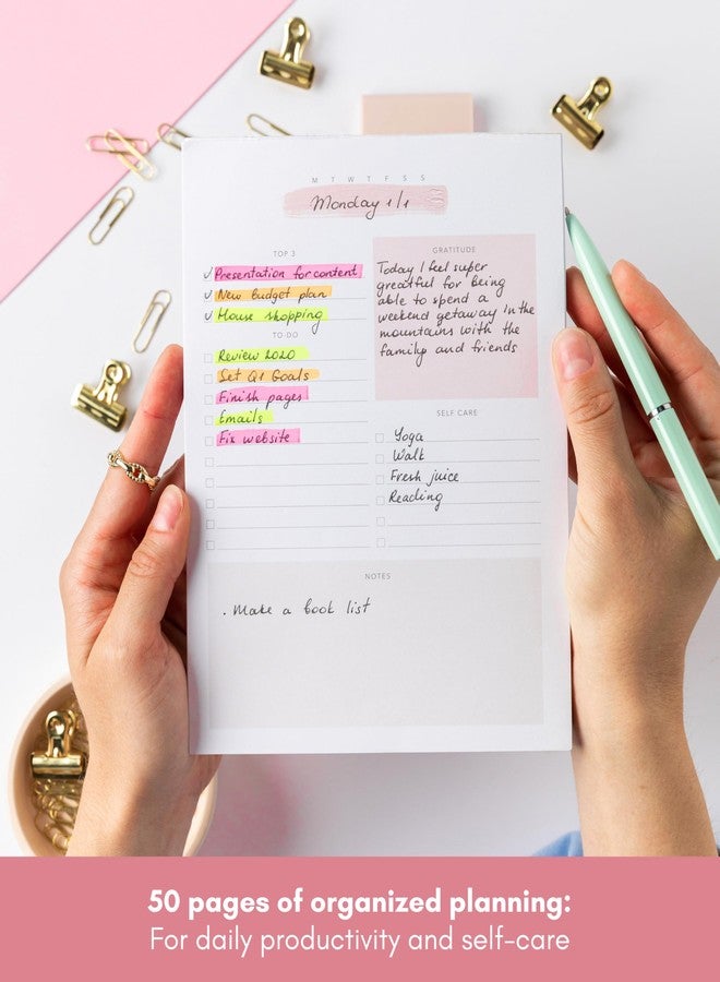 Lamare Daily To Do List Notepad - Daily Planner Undated, Work Planner and Things To Do Notepad for Productivity - Image 2