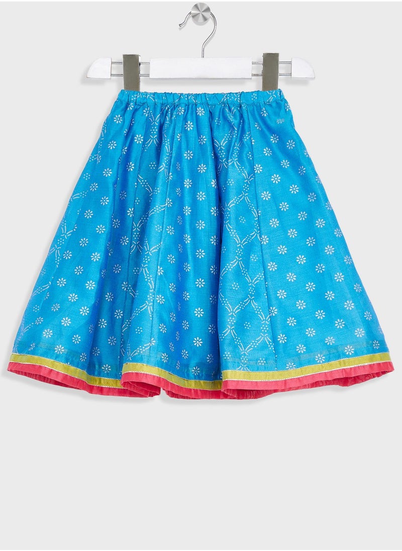 Fabindia - Infant Printed Lehenga Set - Image 1