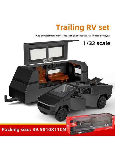 1:32 Tesla Pickup Alloy Model Upgraded Gray