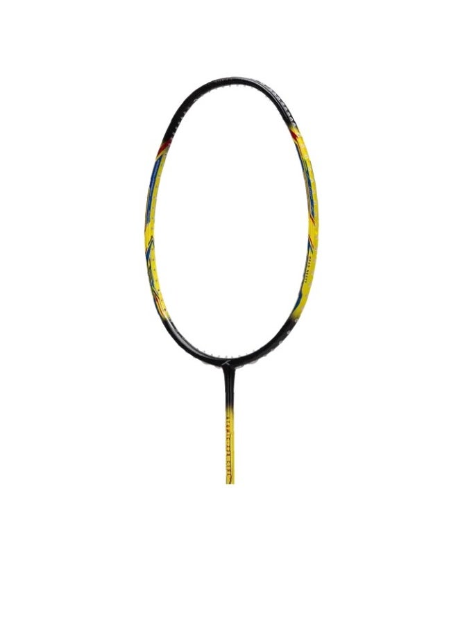 Hundred Atomic X 38 CTRL Carbon Fibre Strung Badminton Racket with Full Racket Cover for Intermediate Players (72g, Max Tension - 32LBS) (Black/Lime) - Image 4