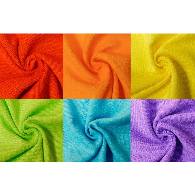 Neat Solutions Solid Knit Terry Washcloth Set, Multi-color, 12-Count - Image 3