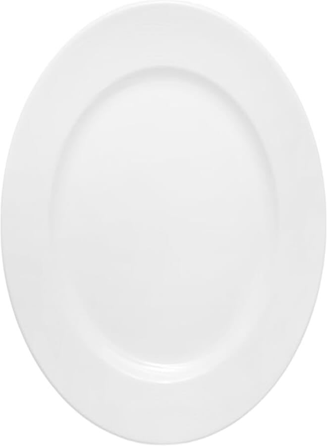 Royal Porcelain | Round Flat Platter | 31 CM | White | Shape Silk