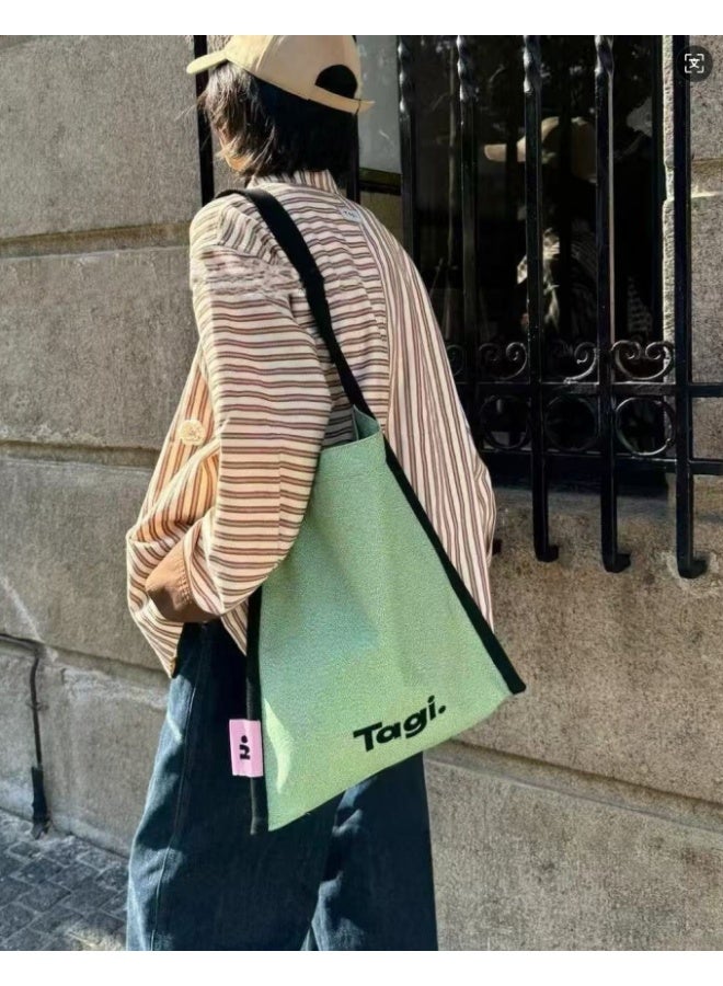 TG Tagi. Canvas bag with large capacity, multi-color design, stylish and classic commuting backpack with retro style, artistic and vintage. - Image 2