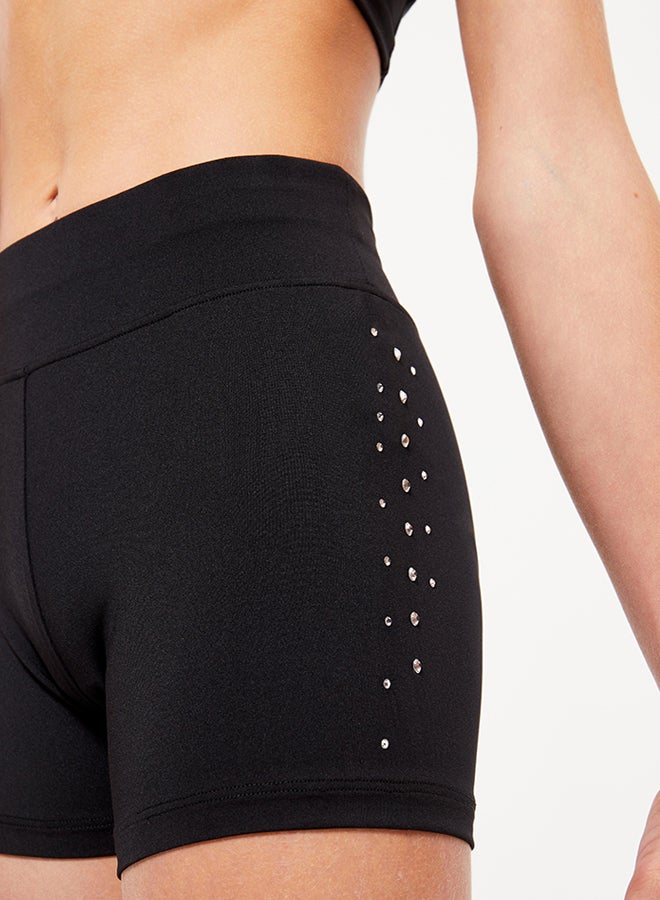 DECATHLON Girls' Gym Shorts - /Glitter - Image 1