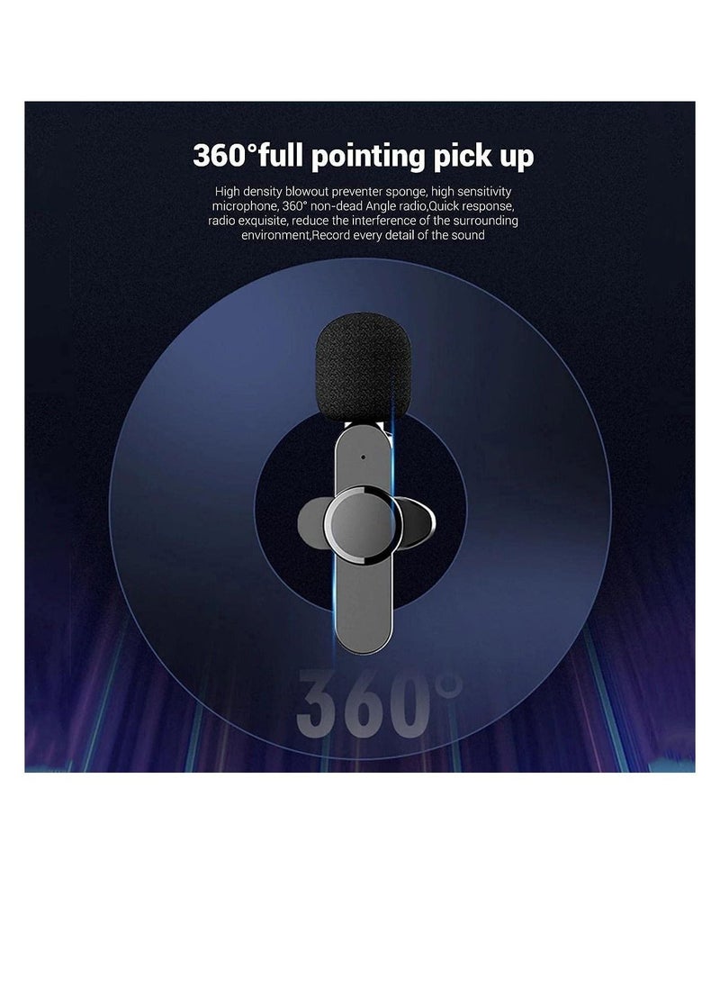 Wireless Lavalier Microphone for Type-C, Plug & Play Lapel Clip-on Mini Mic for gaming Video Recording - Noise Reduction Bluetooth - Image 5