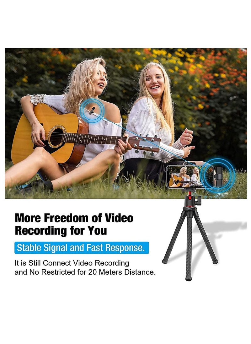 Wireless Lavalier Microphone for Type-C, Plug & Play Lapel Clip-on Mini Mic for gaming Video Recording - Noise Reduction Bluetooth - Image 3