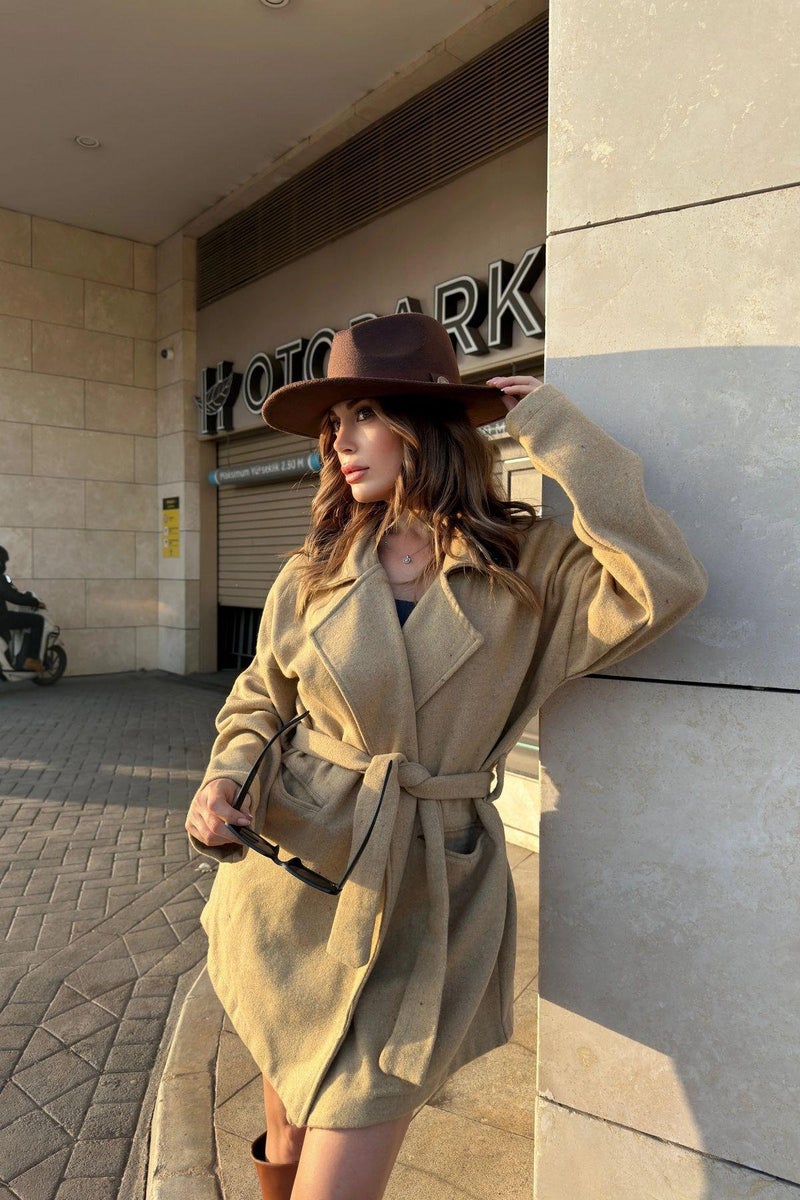 Weshaya Coat Women Caramel - Image 3