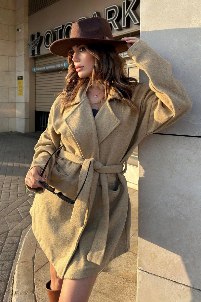 Weshaya Coat Women Caramel - Image 1