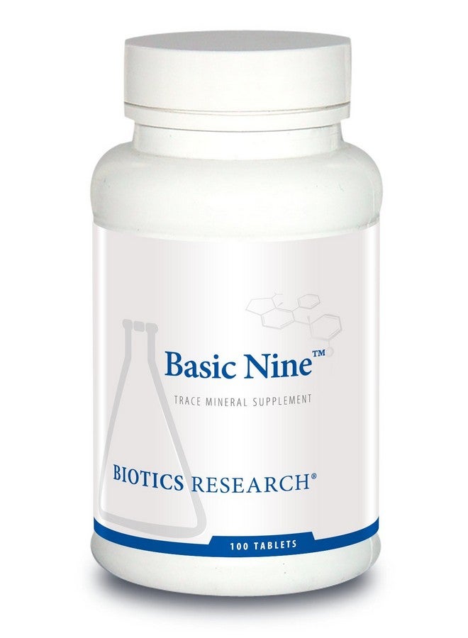 بيوتيكس ريسيرش Biotics Research Basic Nine Whole Food Sourced Naturals النادرة، المرتبطة كيميائيًا بالنباتات، تحتوي على مضادات الأكسدة SOD و Catalase. 100 قرص - Image 1