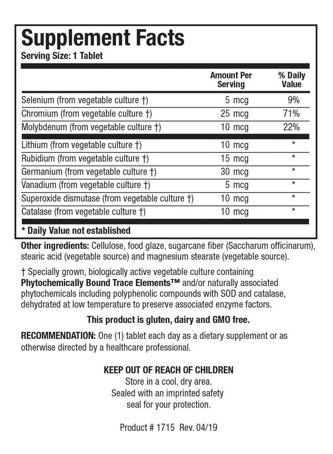 بيوتيكس ريسيرش Biotics Research Basic Nine Whole Food Sourced Naturals النادرة، المرتبطة كيميائيًا بالنباتات، تحتوي على مضادات الأكسدة SOD و Catalase. 100 قرص - Image 2