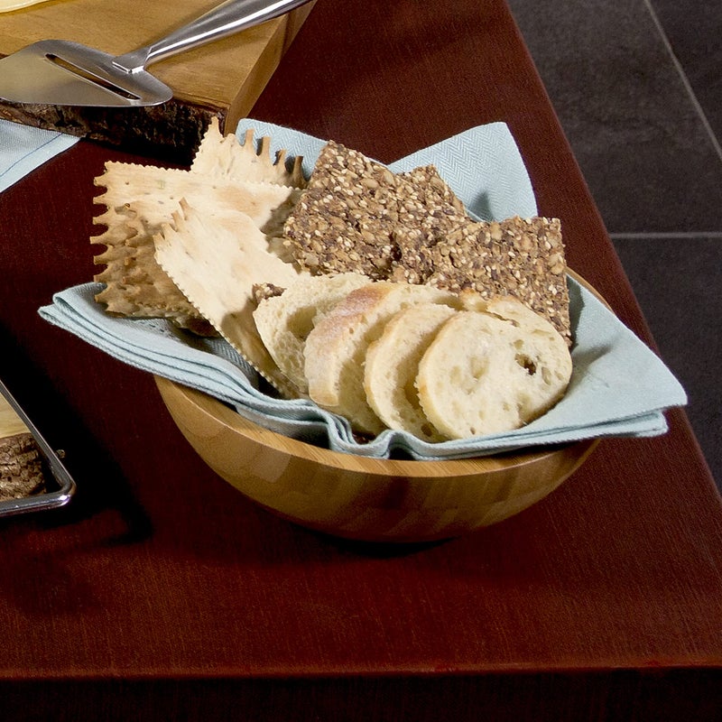 Lipper International Bamboo Wood Salad Bowl  Small  7"" Diameter x 2.25"" Height  Single Bowl - Image 4