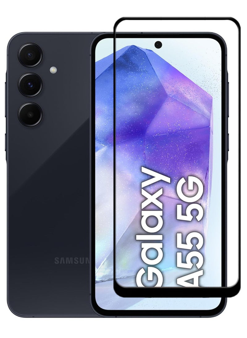 ACLIX Antistatic ESD Dustproof Premium Quality High Definition Tempered Glass Screen Protector Designed For Samsung Galaxy A55 - Image 1