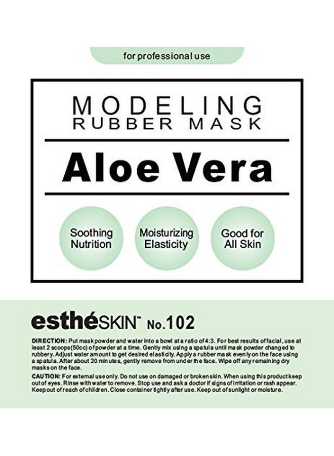 estheskin Peel Off Type Modeling Mask Powder For Facial Skin Care Professional Size 35Oz (2.2Pound) 1Kg 1 Pack With 3Pcs Mixing Bowl Set (102.Aloe Vera) - Image 2