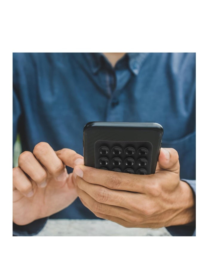 16 Pcs 4 Color Adhesive Silicone Suction Phone Case, Multipurpose Non Slip Phone Suction Cup, Universal Phone Sticky Grip, Suitable for Mirror Bathroom Home Kitchen - Image 4