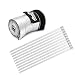 LEDAUT Heat Shroud Aluminized Sleeving Heat Shield fuel line wire heat sleeve 34 ID x 3FT with 10 Pcs 78Inch Stainless Steel Cable Metal Zip Ties - Image 2