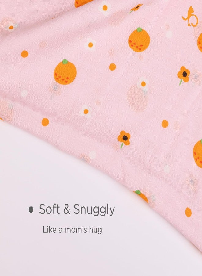 Just Bumm 100% Organic Cotton Muslin Swaddle for Newborn Babies - 98x98 cm, Soft, Breathable, Lightweight Swaddle Wraps for Babies Pack of 3 (Sweet Jamboree) - Image 5