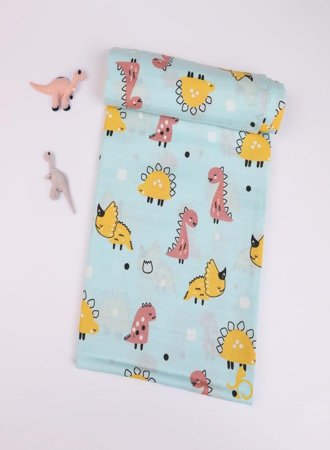 Just Bumm 100% Organic Cotton Muslin Swaddle for Newborn Babies - 98x98 cm, Soft, Breathable, Lightweight Swaddle Wraps for Babies Pack of 3 (Sweet Jamboree) - Image 3