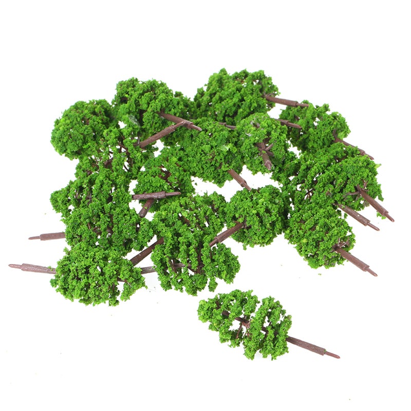 20 Pcs 70mm Scale Architectural  Model Trees Railroad Layout Garden Landscape Scenery Miniatures Tree Building Kits Toy for Kids Style 2 - Image 1