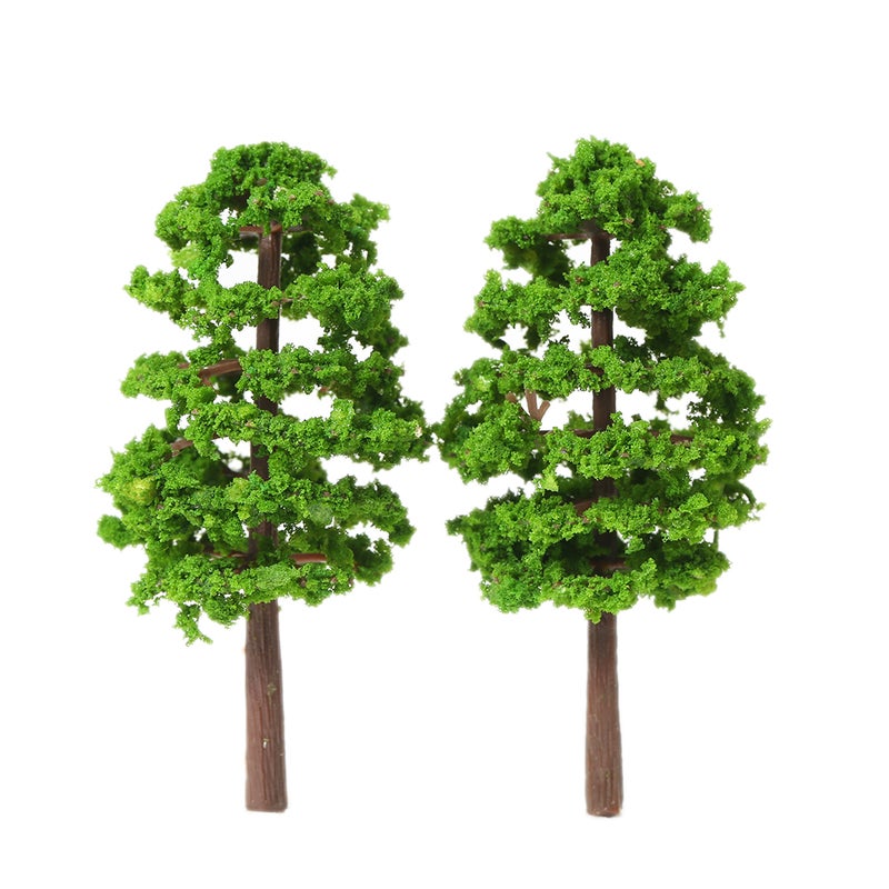 20 Pcs 70mm Scale Architectural  Model Trees Railroad Layout Garden Landscape Scenery Miniatures Tree Building Kits Toy for Kids Style 2 - Image 3