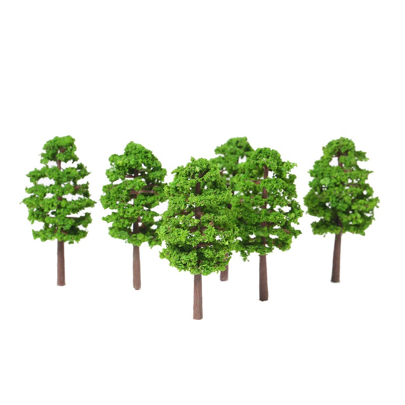 20 Pcs 70mm Scale Architectural  Model Trees Railroad Layout Garden Landscape Scenery Miniatures Tree Building Kits Toy for Kids Style 2 - Image 4
