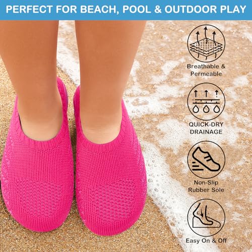 ANLUKE Kids Water Shoes Girls Boys Slippers Swimming Shoes Barefoot Quick Dry Aqua Socks - Image 2
