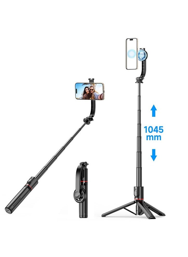 Magnetic bracket selfie stick mobile live streaming stand portable outdoor magsafe anti shake mobile selfie stick - Image 1