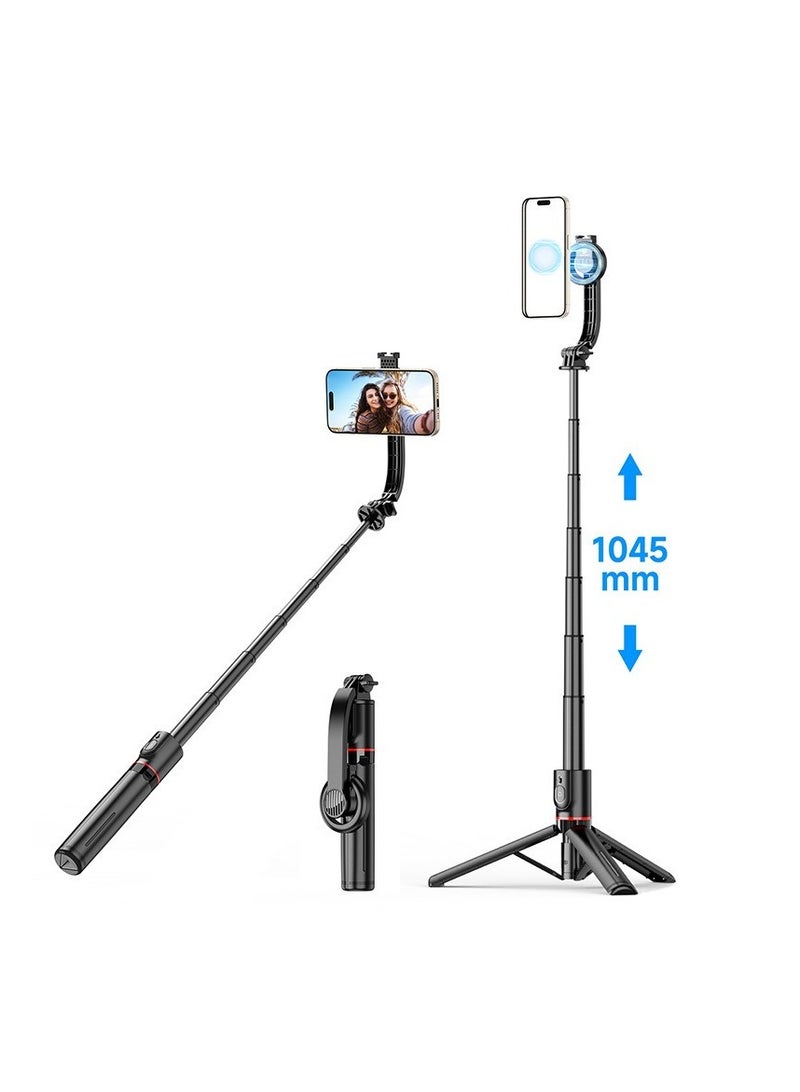 Magnetic bracket selfie stick mobile live streaming stand portable outdoor magsafe anti shake mobile selfie stick - Image 2