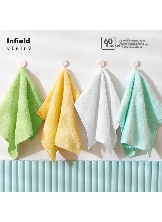 Uchino New Cotton Candy Handkerchief Pro A Class High-end Soft Children's Bathing Hot Compress Quick-drying Absorbent Small Towel 4-pack M4 - Image 1