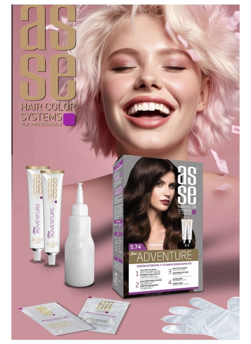 asse - Turkish hair dye cinnamon 5.74 - Image 1