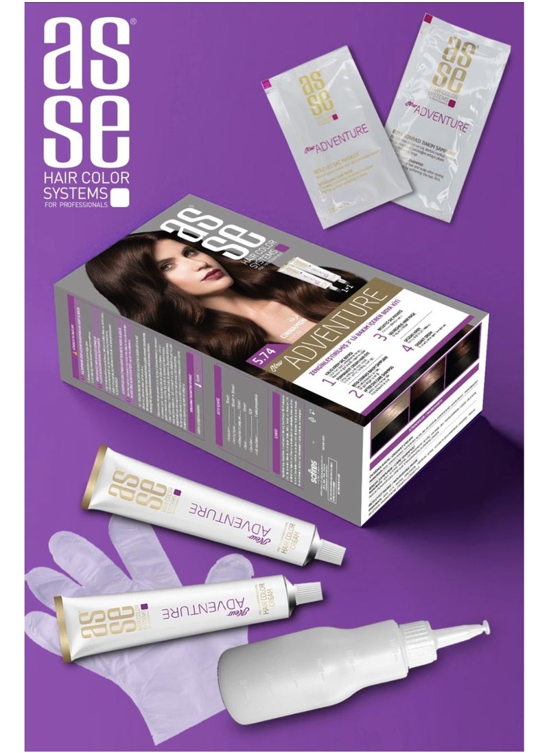 asse - Turkish hair dye cinnamon 5.74 - Image 1