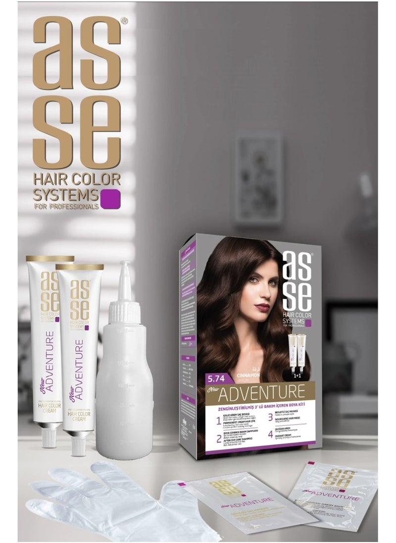 asse - Turkish hair dye cinnamon 5.74 - Image 1