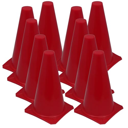 Bluedot Trading 4” Red Mini Plastic Traffic Cones | Set of 10 for Agility Training, RC Racing, Outdoor Activities, Sports Drills, Party Games - Image 5