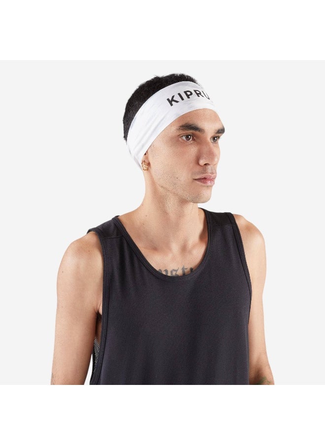 Kiprun BY DECATHLON,Unisex Sweat Proof Running Headband - White