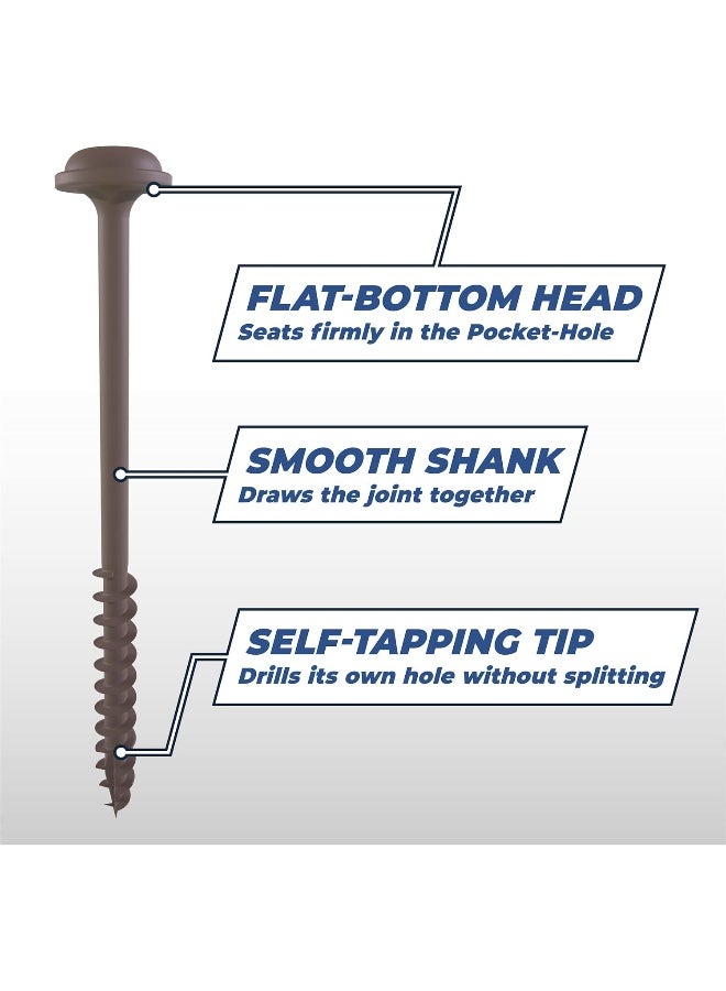 Kreg Tool Company SML-C2X250-125 HD Pocket Hole Screws 125 CT - Image 4
