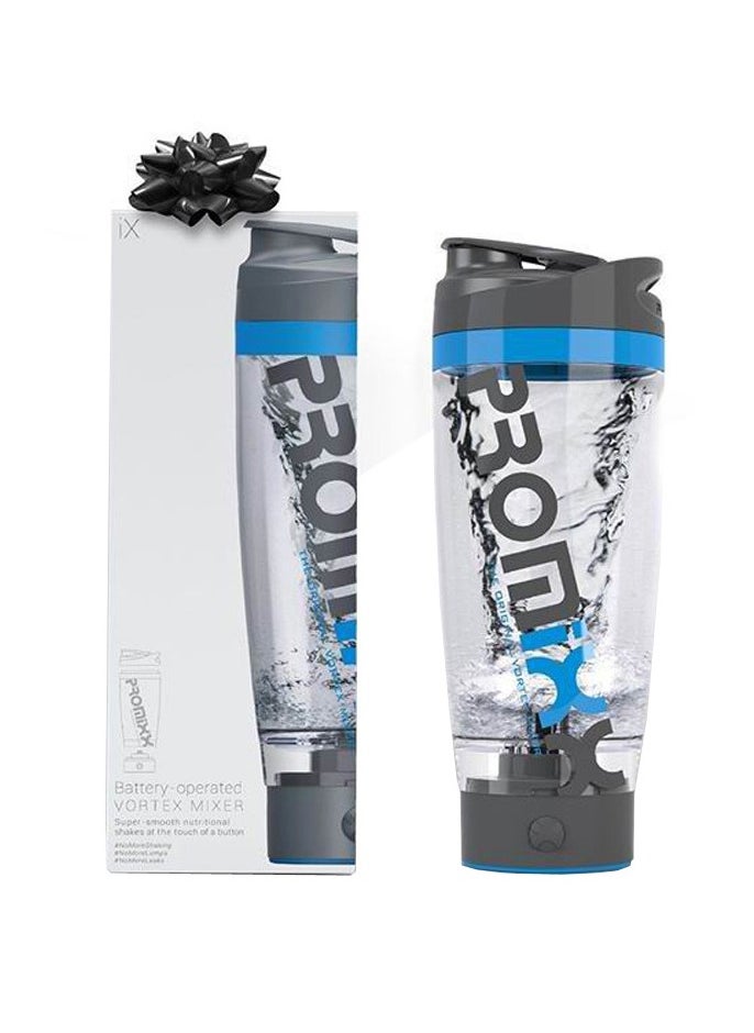 PROMIXX Electric Protein Shaker,USB Rechargeable Mixer Cup , Original Shaker Bottle (MiiXR Edition) ,Battery powered for Smooth Protein Shakes - BPA Free,600ml Mixing Cup(Grey and Blue)  - Image 1