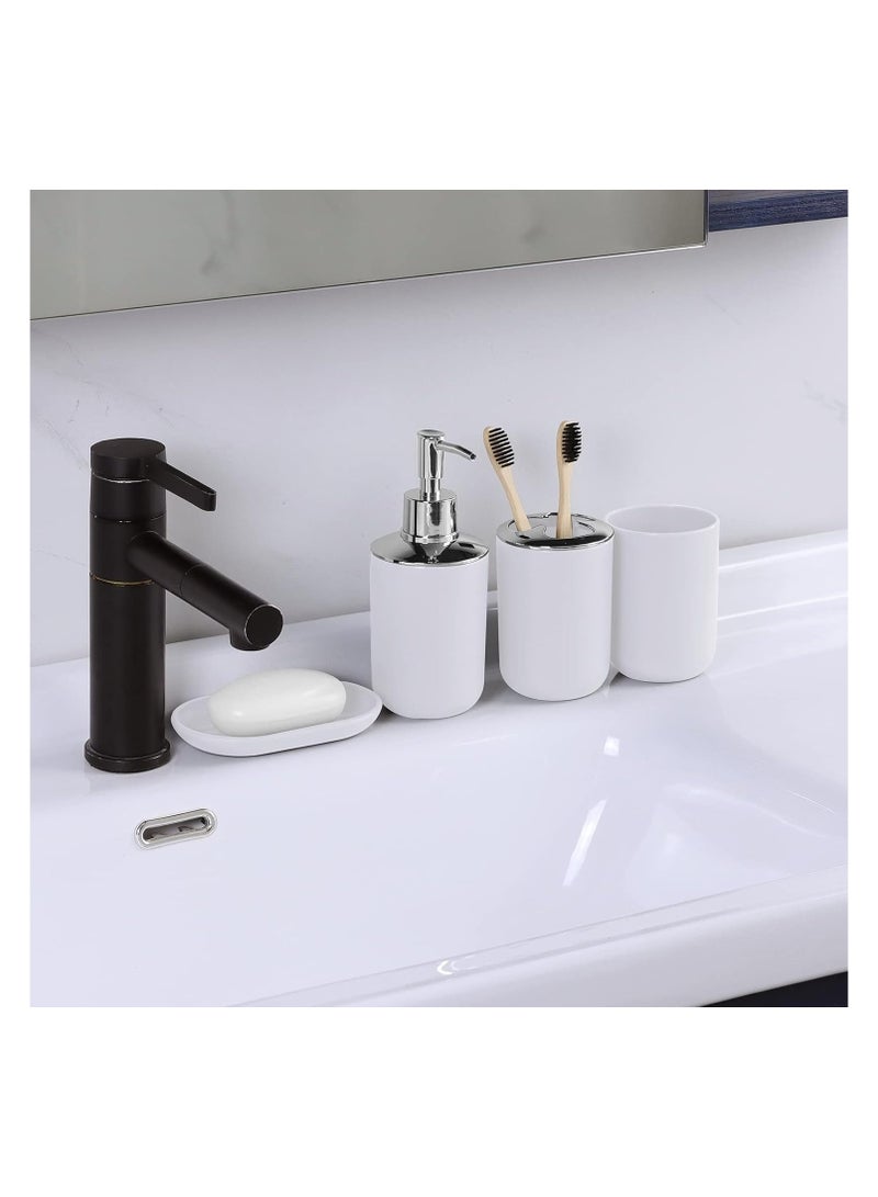 9 Piece White Bathroom Accessories Set - Image 5