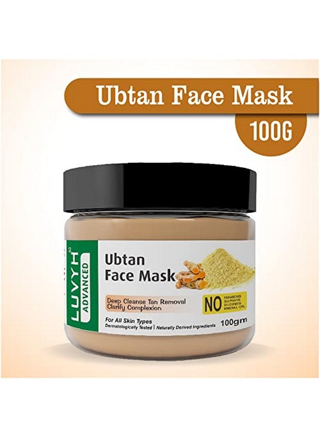Luvyh Ubtan Face Pack Mask for Fairness, Tanning & Glowing Skin with Saffron, mask for All Skin Types No Parabens, No Mineral Oil, No Sulphate, No Silicone (100g) - Image 2