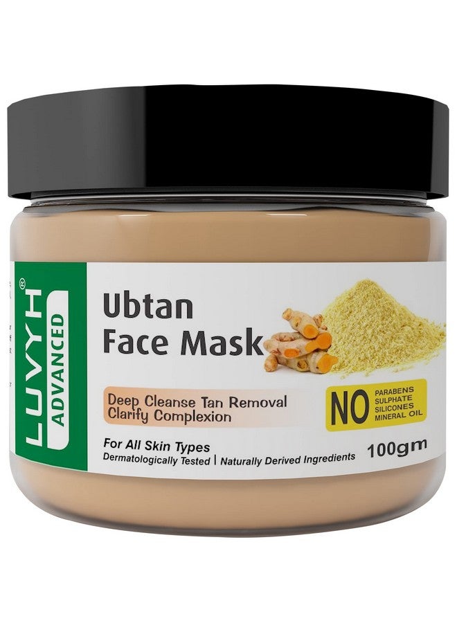 Luvyh Ubtan Face Pack Mask for Fairness, Tanning & Glowing Skin with Saffron, mask for All Skin Types No Parabens, No Mineral Oil, No Sulphate, No Silicone (100g) - Image 1