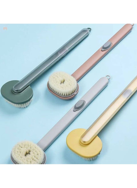 Bath brush with shower gel tank