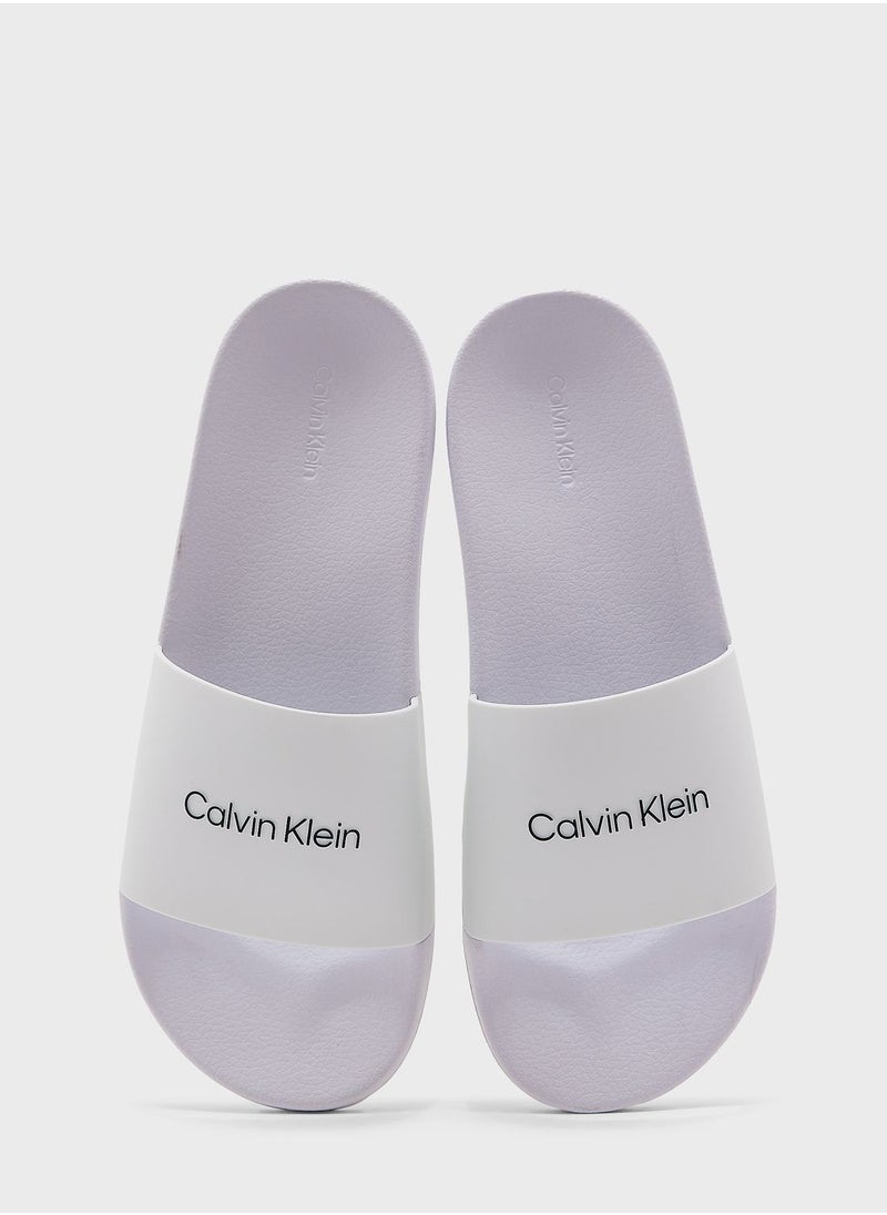 CALVIN KLEIN - Logo Pool Slide - Image 1
