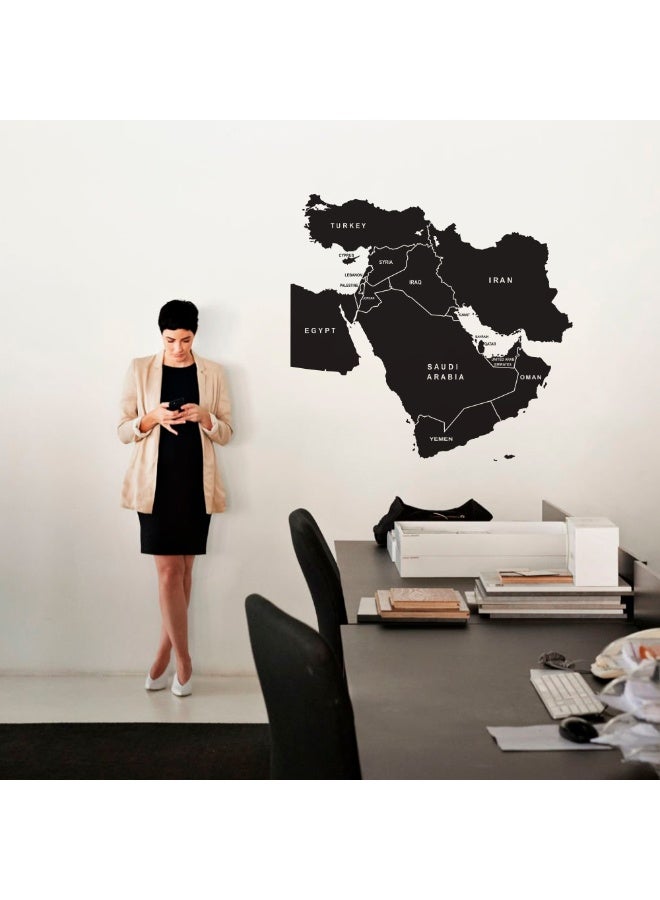 MAXPIX LLC Middle East Map Wall Sticker, Global World Map Vinyl Decal - Image 3