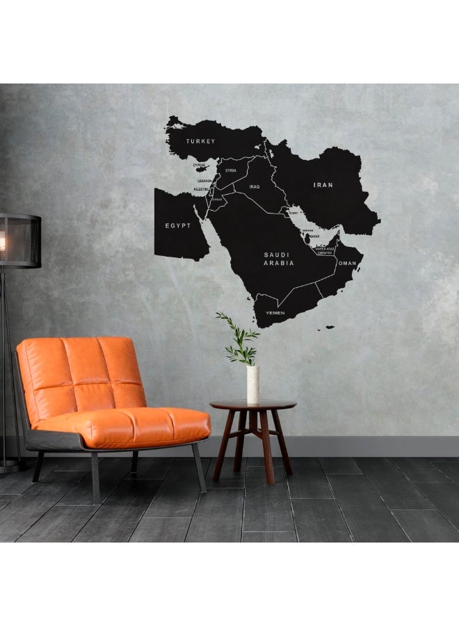 MAXPIX LLC Middle East Map Wall Sticker, Global World Map Vinyl Decal - Image 4
