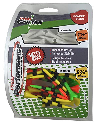 PrideSports Pride Golf Tee Pride Performance Combo Pack 50 Count 40 234 10 112 - Image 1