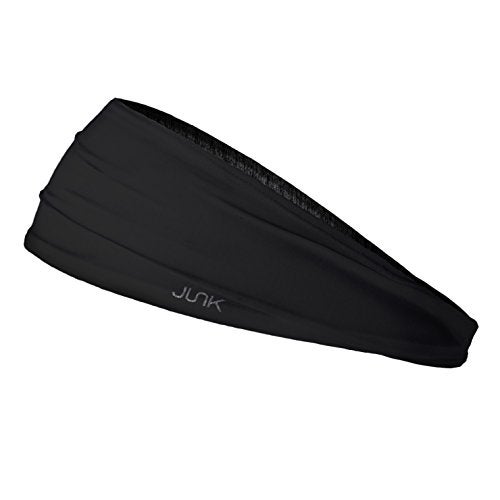 JUNK Brands Big Bang Lite Headband - Moisture-Wicking, Performance Fabric, Non-Slip, Sports Sweatband for Men & Women - One Size - Tactical Black - Image 1