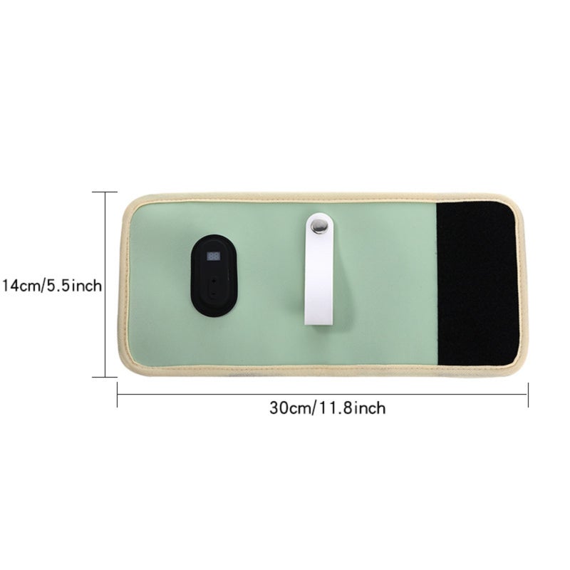 غطاء عازل حراري محمول لزجاجات USB، غطاء عازل حراري مع شاشة رقمية، أخضر - Image 2