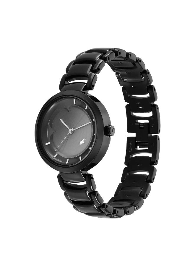 Fastrack Black Dial Analog Watch for Women -NR6277NM01, IPBLACK, strap - Image 3