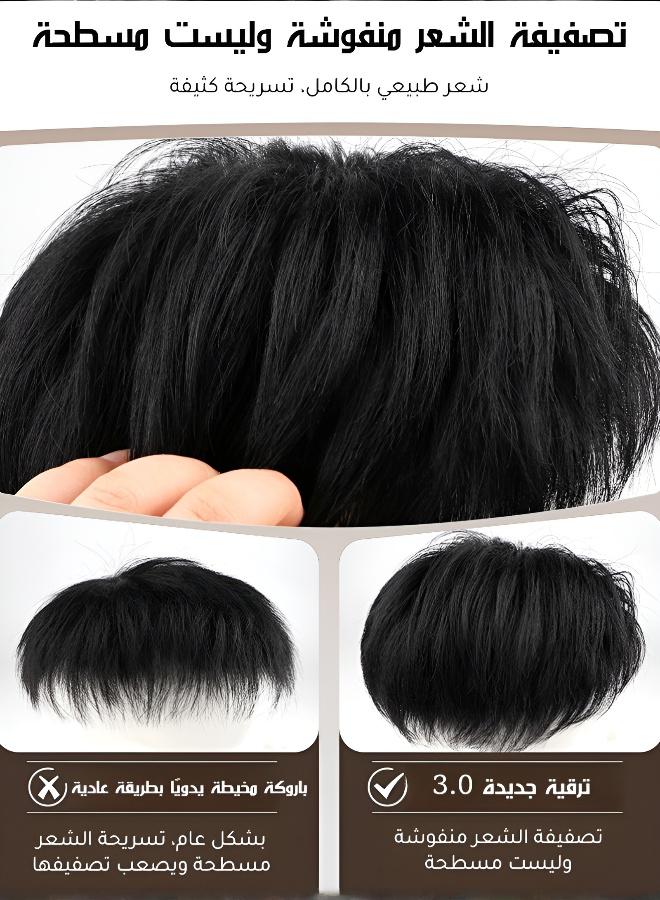 Men's Natural Hair Adhesive Hairpiece - Image 4